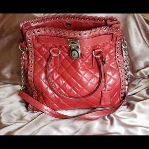 Michael Kors Quilted Red Hamilton